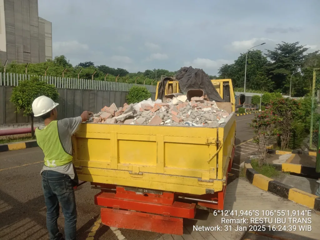 jasa buang puing sampah proyek